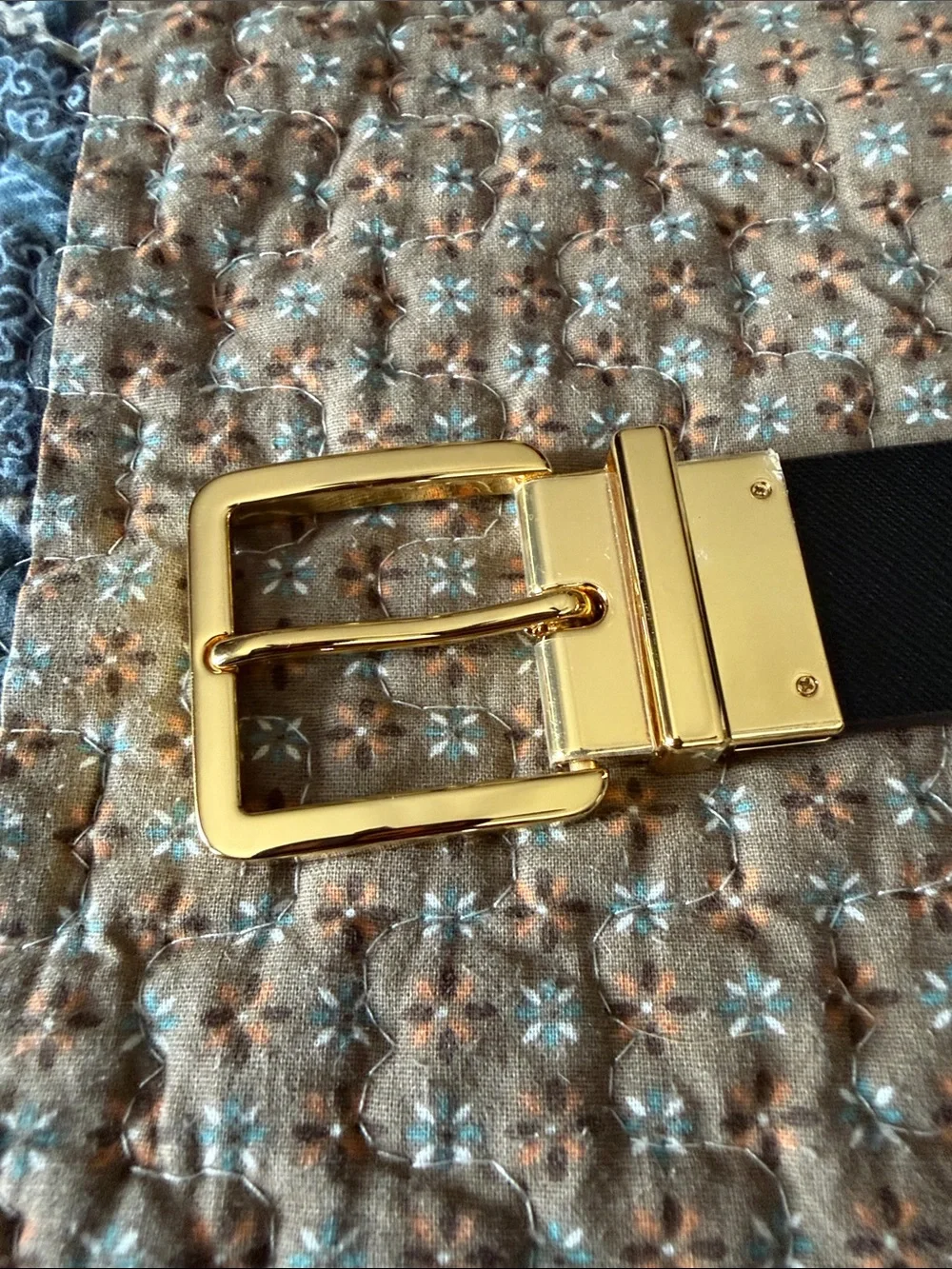 Lauren Ralph Lauren - Women's Reversible Crosshatch Leather Belt- S/M